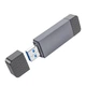 Картридер с разъемом Type-C и USB HOCO Spirit card reader (USB2.0, Type-C, SD/TF, 480Mbps). Black - изображение 6