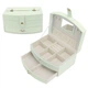 Шкатулка Casegrace SP-01245 Tiffany 20*15*10 для украшений и ювелирных изделий двухуровневая с зеркалом - изображение 4