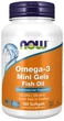 Омега-3 в мини-капсулах Now Foods, Omega-3 Mini Gels, 180 капсул - изображение 1