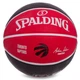 Мяч баскетбольный резиновый SPALDING NBA Team TORONTO RAPTORS 83511Z №7 красный-черный - изображение 2