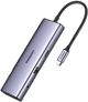 USB-хаб Ugreen CM498 USB-C to 3xUSB3.0+HDMI+VGA+RJ45 Gigabit+SD/TF+AUX3.5mm+PD Converter Multifunction Adapter Gray (15601) - изображение 2