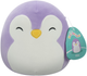 М'яка іграшка Squishmallows Little Plush Elle Purple Penguin W/Closed Eyes and White Belly 19см (0196566411425) - зображення 7