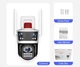 Вулична WiFi IPкамера Secueye c30 12Мп 3 незалежних об'єктиви біло-чорна 10-кратний зум - зображення 12