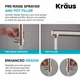Кухонний змішувач з висувною лійкою Kraus Artec Pro KPF-1603SFS - зображення 6