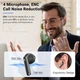 Бездротові навушники Monyhigh Bluetooth 5.3 з шумозаглушенням та LED дисплеєм, 40 годин роботи (б\у) - Б/В - зображення 7