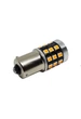 Светодиодная лампа с цоколем 1156 BAU15s PY21W 33SMD 2835 10-30V с драйвером, со смещенным креплением Желтая (11613) - изображение 3