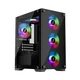 Корпус 1stPlayer X2-M-BK-4F1 Black без БП - изображение 6