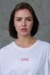 Жіноча Оверсайз Футболка З Принтом Without Pink 1702 2XL/3XL White - изображение 2