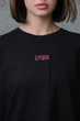 Жіноча Оверсайз Футболка З Принтом Without Pink 1702 2XL/3XL Black - изображение 2