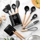 Набір кухонних предметів Kitchen Set 13 предметів Силікон Чорний - зображення 2