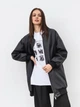 Бомбер "Толедо" свободного кроя ROMASHKA черный, XS|S, 12596 - изображение 6