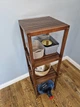 Стелаж (этажерка) 1150х360х360 мм WoodDecor из натурального дерева 4 полочки Коричневый - изображение 5