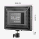 Лампа відеосвітло LED RGB PM26 23x16 cm 96 Lights 2700K-6000K Remote USB + Adapter inside - зображення 2