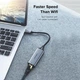 Провідний мережевий адаптер USB C - RJ45 Ethernet UGREEN Thunderbolt 3 ‎Grey (CM199) - зображення 2