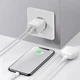 Зарядний пристрій Baseus Compact Charger 2USB 10.5W, білий, EU (CCXJ010202) - зображення 3