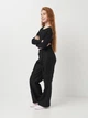 Подростковые школьные брюки-карго для девочки Reporter Young 241-0110G-11-100-1 146 см Черные (5900703902913) - изображение 3