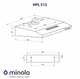Витяжка MINOLA HPL 512 WH біла - изображение 11