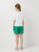 Подростковый летний комплект (футболка + шорты) для девочки Smile Time Bubble Tea Store LLB3-01-16-2 140 см Оливковый (st_2000000183411) - изображение 2