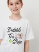 Подростковый летний комплект (футболка + шорты) для девочки Smile Time Bubble Tea Store LLB3-01-16-2 140 см Оливковый (st_2000000183411) - изображение 6