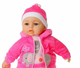 Lalka bobas Adar Girl In Pink Suit With the Pacifier Śpiewa i mówi po polsku 45 cm (5901271572096) - obraz 3