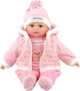 Lalka bobas Adar In Pink Clothes with a Pacifier Śpiewa i mówi po polsku 35 cm (5901271417663) - obraz 1