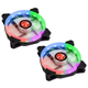 Вентилятор Raijintek Iris Rainbow RGB Dual Pack (0R400044) - изображение 1
