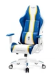 Комп'ютерне крісло для геймера Diablo Chairs X-One 2.0 White/Blue - зображення 2