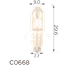 Крепление молдинга/крыша Honda, Acura (90666SSO003, 90666-SS0-003, 12775) - изображение 1
