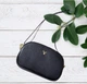 Практична трендова жіноча сумка cross-body з натуральної шкіри Somerset-678 чорна - изображение 4