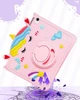 Чехол детский Silikon Power с подставкой и ремешком Единорог Apple iPad 11" 2025 (A16) Pink - изображение 3
