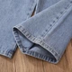 Широкі джинси для дівчат Diana Textile, Синій, 130 см, 6-7 років - зображення 6