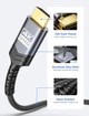 Кабель Jsaux miniHDMI to HDMI 2.0 4K@60Hz 18Gbps Bi-Directional 90 Degree Down Angle 2м - зображення 8