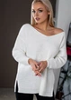 Светр "Кайлі" Білий 44-48 Oversize Anika 000005545 - изображение 1
