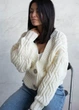 Кардиган "FLORA" Молочний 44-48 Oversize Anika 000005341 - зображення 1
