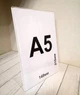 Менюхолдер L-подібний А5 вертикальний акріл прозорий 1,5 мм 14,8 х 21 см - изображение 2
