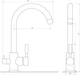 Кран кухонный двойной излив GLOBUS LUX GLLR-0333-8-StSTEEL бронзовый нержавеющая сталь 000014072 - изображение 5