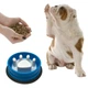 Миска для собак котов круглая Slow Feeder Bowl Лапка для медленного кормления пластиковая - изображение 4