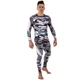 Мужской спортивный комплект рашгард + тайтсы Domino 210-16 размер L (170-175см) Grey Camouflage-Black - изображение 1