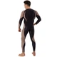 Мужской спортивный комплект рашгард + тайтсы Domino 210-7 размер 2XL (180-185см) Black-Brown - изображение 2