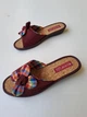 Комнатные тапочки Белста B201-3 Цветок на пробковой стельке бордовые 38 - изображение 4