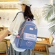 Рюкзак 4 в 1 шкільний для дівчинки XGO BAG (набір: рюкзак, шоппер, пенал, сумочка), голубий - зображення 3