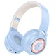 Навушники Bluetooth HOCO W50 з підсвічуванням RGB BT5.3, AUX/TF, 12h дитячі Блакитний - изображение 1