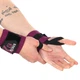 Бинты кистевые для жима и тяги Ezous Strong Wrist Wraps C-07 2шт в комплекте Black-Purple - изображение 4