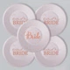 Тарелки Бумажные Одноразовые Team Bride 18см | Розовый - изображение 2