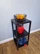 Стелаж (этажерка) 800х360х360 мм WoodDecor из натурального дерева 3 полочки Черный - изображение 3