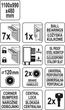 Тележка Инструментальная 1100 x 990 x 480 мм YATO (YT-09033) - изображение 2