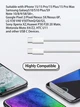 Кабель швидкої зарядки для Apple iPhone 15/15 Plus/15 Pro Max , iPhone 16/16 Plus/16 Pro Max, Samsung, Huawei, Xiaomi, Meizu, Vivo, Oppo Швидка зарядка Type-C для Type-C (USB-C - USB-C) 60W 1м Woven White - зображення 8