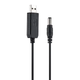 Кабель TOTO USB-DC 5.5 мм*2.5 мм 5V-9V-12V Black - зображення 1