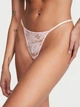 Женские трусики Victoria's Secret (456987332142) Shine Strap V-String S розовые - изображение 1