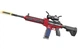 Детский игрушечный автомат M416 стреляет патронами на аккумуляторе ZERO Красный - изображение 1